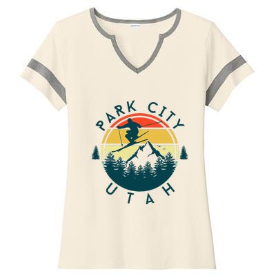 Park City Ladies Halftime Notch Neck Tee