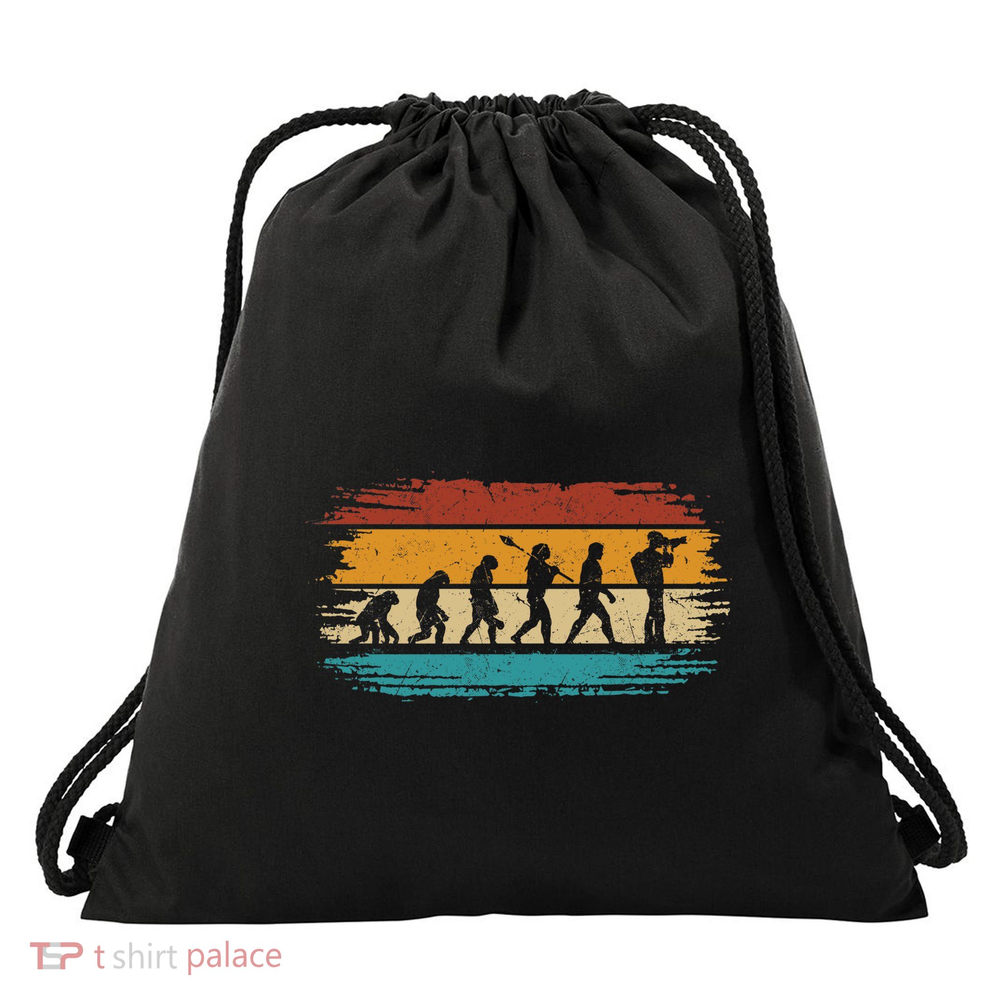 Photograph Camera Photographer Evolution Retro Photography Premium Drawstring Bag