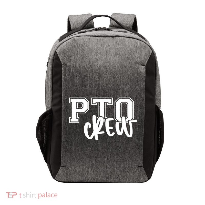 Pto Crew Parent Teacher Organization Vector Backpack