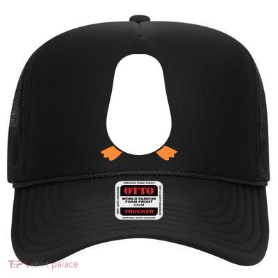 Penguin Costume High Crown Mesh Back Trucker Hat