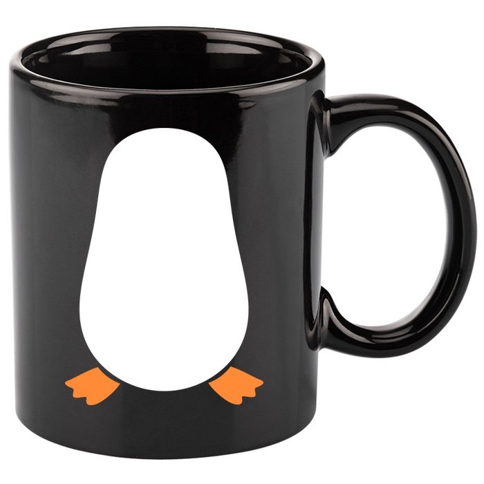 Penguin Costume 11oz C Handle Ceramic Mug