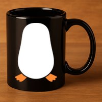 Penguin Costume 11oz C Handle Ceramic Mug