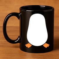 Penguin Costume 11oz C Handle Ceramic Mug