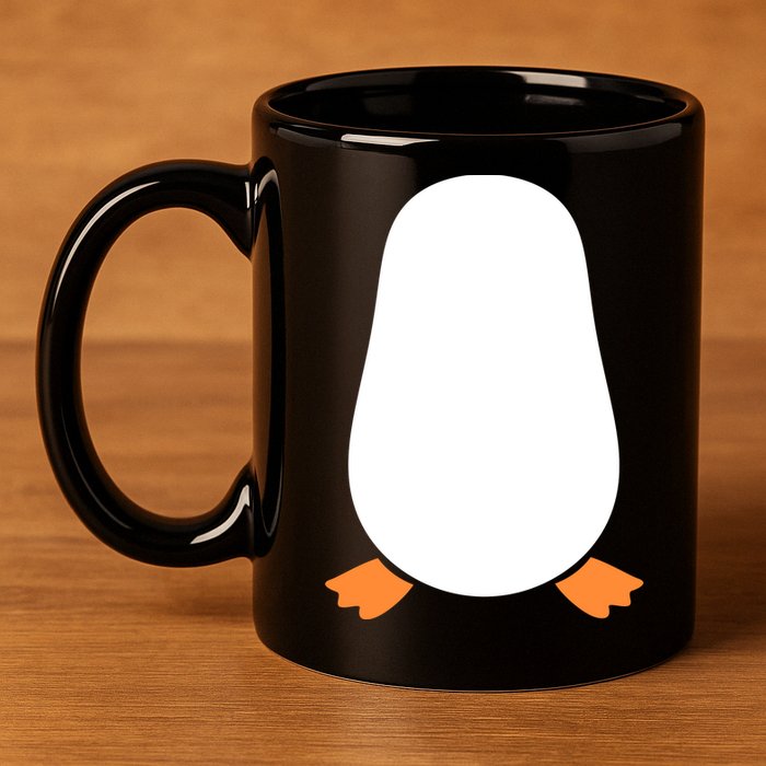 Penguin Costume 11oz C Handle Ceramic Mug