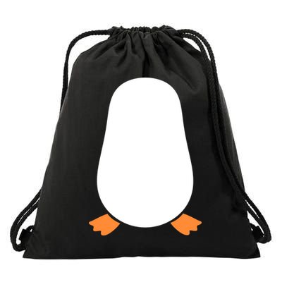Penguin Costume Drawstring Bag