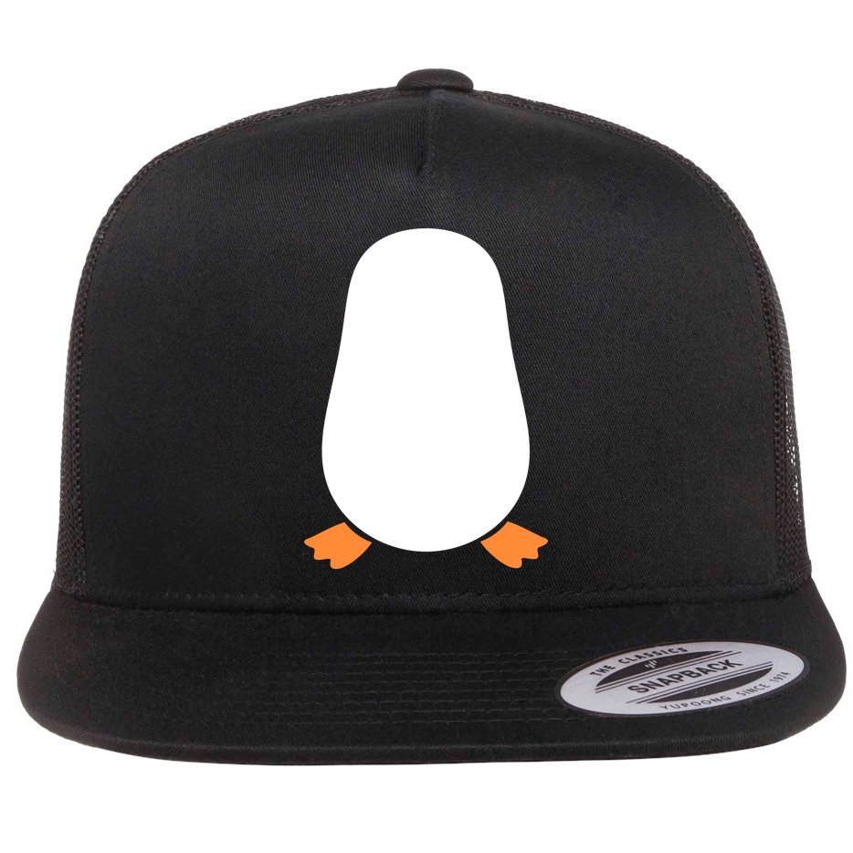 Penguin Costume Flat Bill Trucker Hat