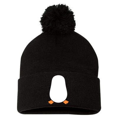 Penguin Costume Pom Pom 12in Knit Beanie