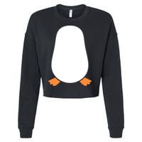 Penguin Costume Cropped Pullover Crew