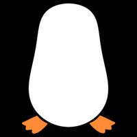 Penguin Costume Cropped Pullover Crew