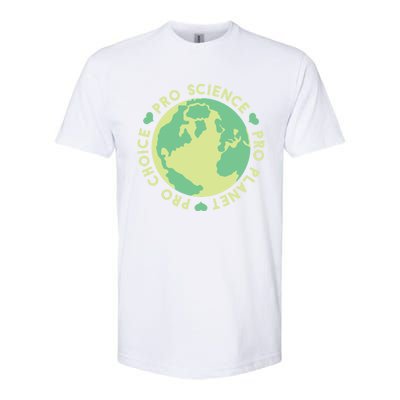 Pro Choice Pro Planet Pro Science Climate Change Earth Day Gift Softstyle CVC T-Shirt