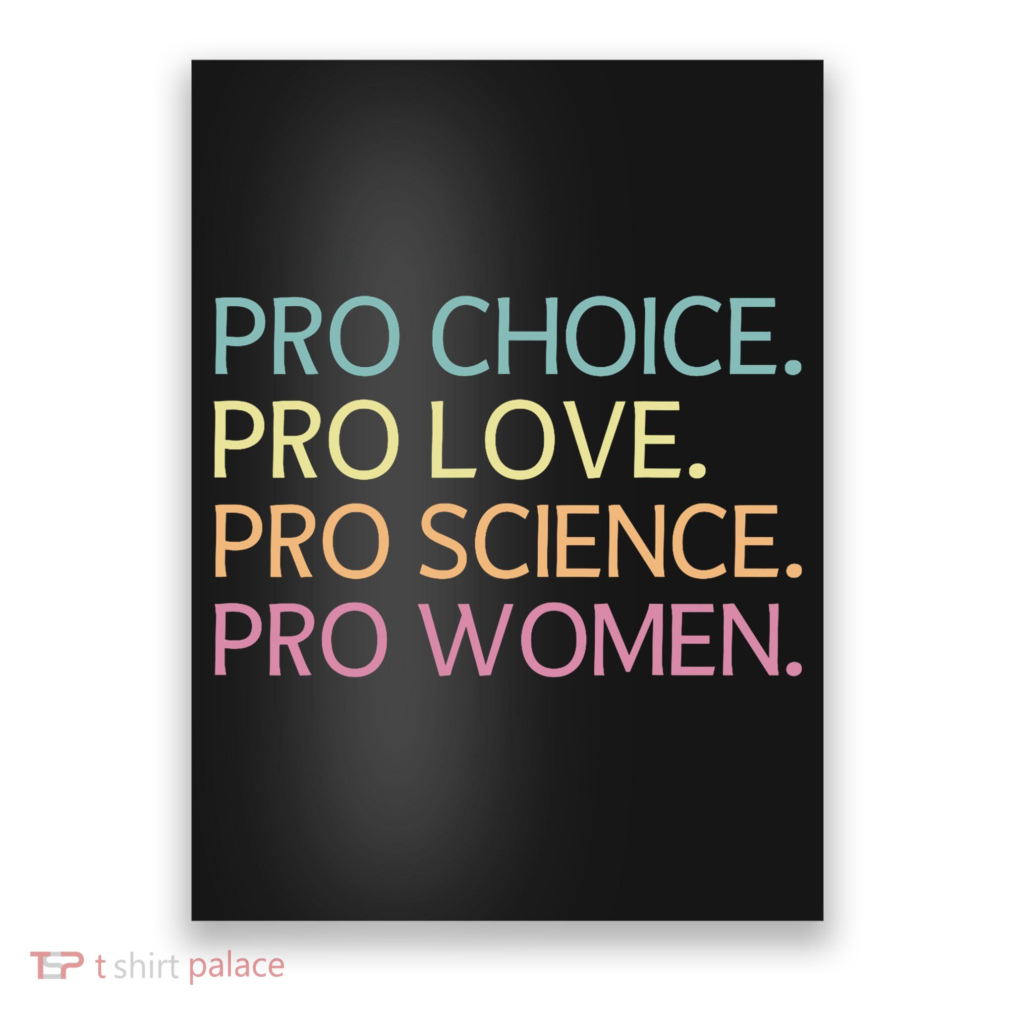 Pro Choice Pro Love Pro Science Pro Women Feminist For Women  Poster