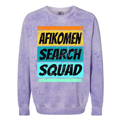 Passover Clothes Passover Afiko Prize Passover Seder Colorblast Crewneck Sweatshirt