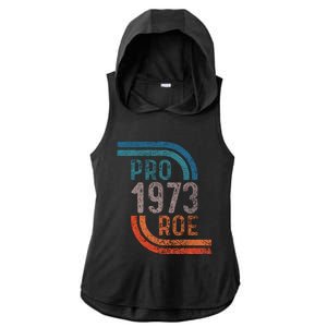 Pro Choice Pro Roe 1973 Roe V Wade Ladies PosiCharge Tri-Blend Wicking Draft Hoodie Tank