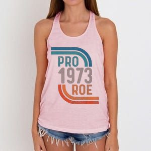 Pro Choice Pro Roe 1973 Roe V Wade Women's Knotted Racerback Tank