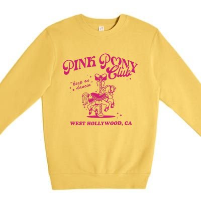 Pony Club Princess Midwest Cowgirl Lesbian Sapphic Premium Crewneck Sweatshirt