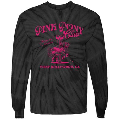 Pony Club Princess Midwest Cowgirl Lesbian Sapphic Tie-Dye Long Sleeve Shirt