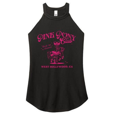 Pony Club Princess Midwest Cowgirl Lesbian Sapphic Women's Perfect Tri Rocker Tank