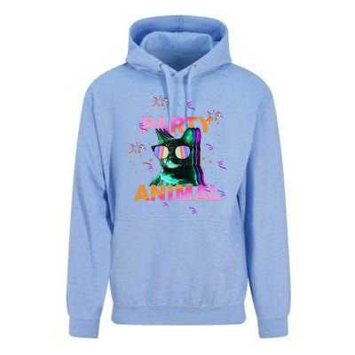 Party Cat Party Animal Colorful Funny Cat Lover Unisex Surf Hoodie