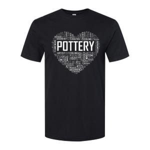 Proud Clay Pottery Heart For Ceramic Artist Softstyle CVC T-Shirt