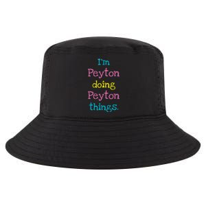 Peyton Cute Personalized TextS Gift Top For Girl Cool Comfort Performance Bucket Hat