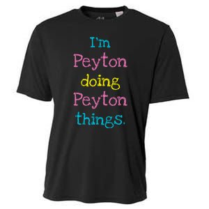 Peyton Cute Personalized TextS Gift Top For Girl Cooling Performance Crew T-Shirt