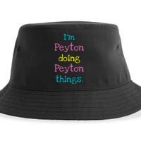 Peyton Cute Personalized TextS Gift Top For Girl Sustainable Bucket Hat