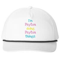 Peyton Cute Personalized TextS Gift Top For Girl Snapback Five-Panel Rope Hat