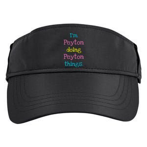 Peyton Cute Personalized TextS Gift Top For Girl Adult Drive Performance Visor