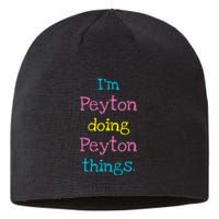 Peyton Cute Personalized TextS Gift Top For Girl Sustainable Beanie