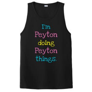 Peyton Cute Personalized TextS Gift Top For Girl PosiCharge Competitor Tank