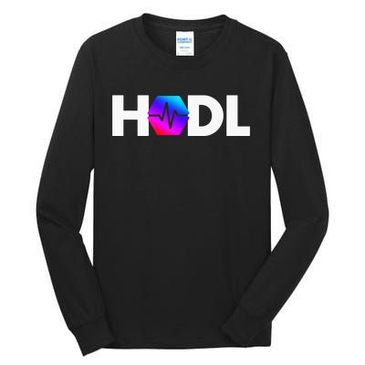 Pulse Chain PLS Hodl Cryptocurrency Crypto Trader Gift Tall Long Sleeve T-Shirt