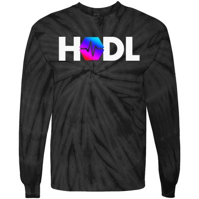 Pulse Chain PLS Hodl Cryptocurrency Crypto Trader Gift Tie-Dye Long Sleeve Shirt