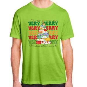 Phlebotomist Christmas Phlebotomy Technician Nursing Xmas Adult ChromaSoft Performance T-Shirt