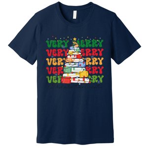 Phlebotomist Christmas Phlebotomy Technician Nursing Xmas Premium T-Shirt