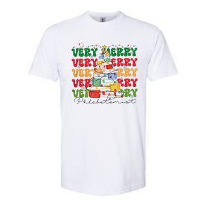 Phlebotomist Christmas Phlebotomy Technician Nursing Xmas Softstyle CVC T-Shirt