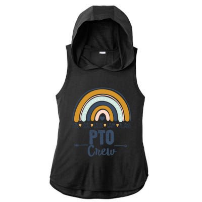 Pto Crew Parent School Volunteer Board Mom Parent Teacher Gift Ladies PosiCharge Tri-Blend Wicking Draft Hoodie Tank