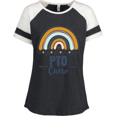 Pto Crew Parent School Volunteer Board Mom Parent Teacher Gift Enza Ladies Jersey Colorblock Tee