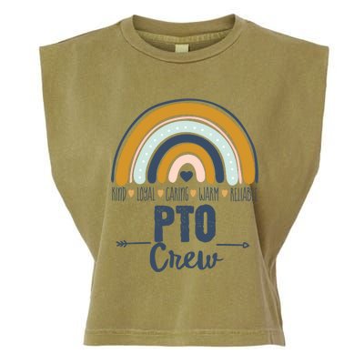 Pto Crew Parent School Volunteer Board Mom Parent Teacher Gift Garment-Dyed Women's Muscle Tee