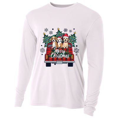 Puppies Christmas Cooling Performance Long Sleeve Crew