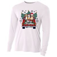 Puppies Christmas Cooling Performance Long Sleeve Crew