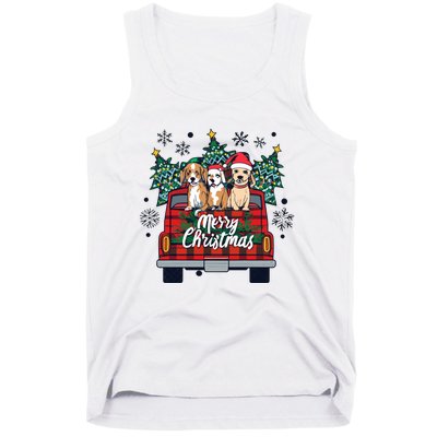 Puppies Christmas Tank Top