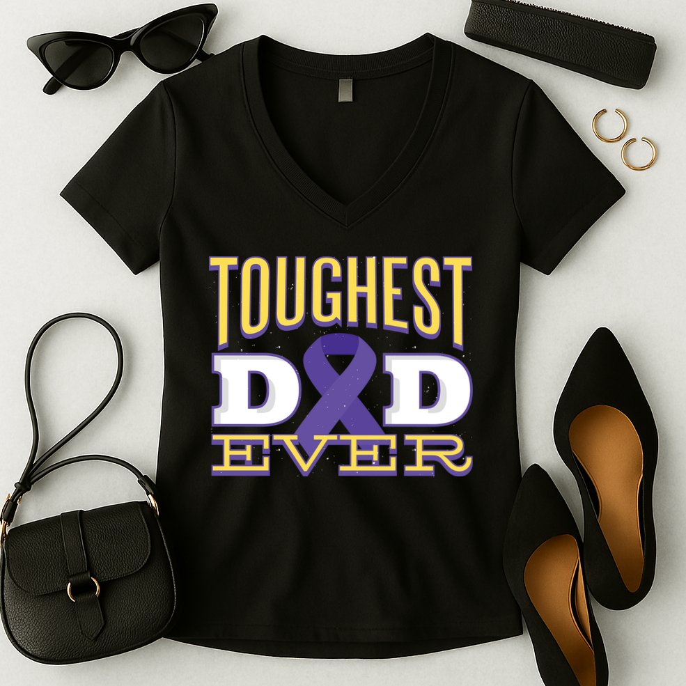 Pancreatic Cancer Awareness Women's V-Neck T-Shirt