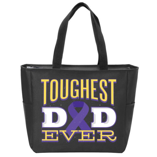 Pancreatic Cancer Awareness Zip Tote Bag