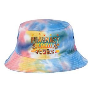 Pharmacy Crew Pharmacist Squad Autumn Fall Leaves Pumpkin Tie Dye Newport Bucket Hat