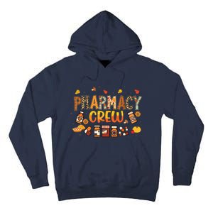 Pharmacy Crew Pharmacist Squad Autumn Fall Leaves Pumpkin Tall Hoodie