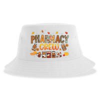 Pharmacy Crew Pharmacist Squad Autumn Fall Leaves Pumpkin Sustainable Bucket Hat