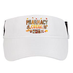 Pharmacy Crew Pharmacist Squad Autumn Fall Leaves Pumpkin Adult Drive Performance Visor