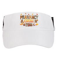 Pharmacy Crew Pharmacist Squad Autumn Fall Leaves Pumpkin Adult Drive Performance Visor