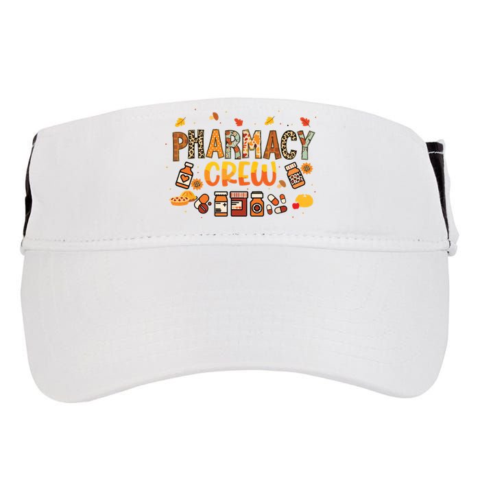 Pharmacy Crew Pharmacist Squad Autumn Fall Leaves Pumpkin Adult Drive Performance Visor