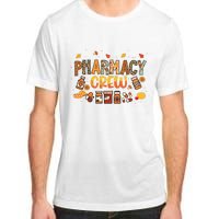 Pharmacy Crew Pharmacist Squad Autumn Fall Leaves Pumpkin Adult ChromaSoft Performance T-Shirt